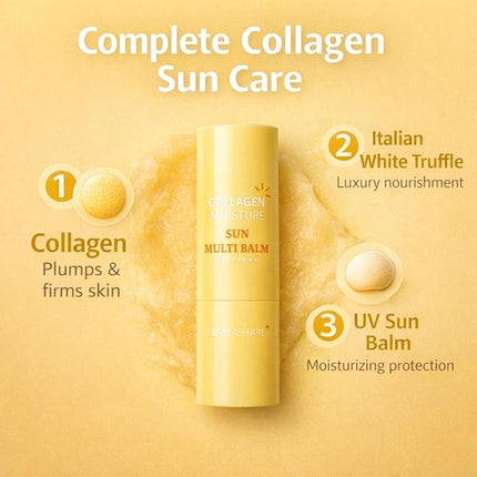 Collagen Sun Grow balm SPF50 Brightening &Hydrating UV Shild for Glowing Skin Anti-Aging Korean Skincare 11g(0.38oz)
