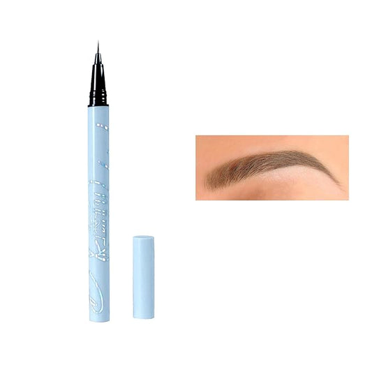 Ultra-fine Waterproof Lift & Snatch Liquid Eyebrow Pen, 5 Colors, Dark Brown, Long Lasting Smooth Soft Eye Brow Tint, Natural Eyebrow Tint (3-Tea brown)