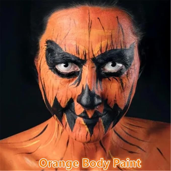 Go Ho Black Face Paint,Easy-to-Use Oil Based Eye Black Stick,Waterproof Face Body Paint for Halloween Cosplay Zombie Skeleton Clown Goth Makeup