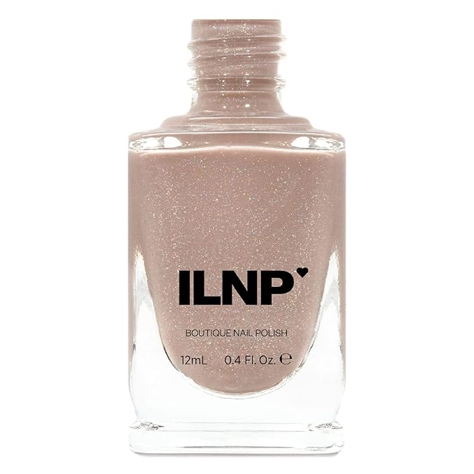 ILNP Chleo - Neutral Blush Pink Holographic Sheer Jelly Nail Polish