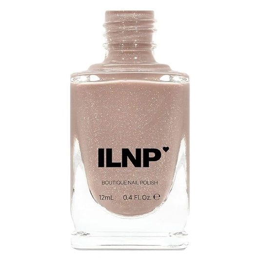 ILNP Chleo - Neutral Blush Pink Holographic Sheer Jelly Nail Polish