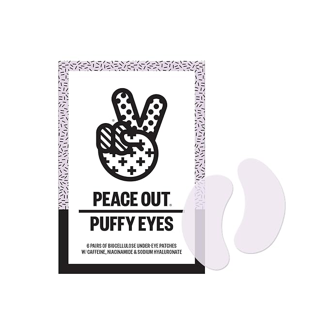 PEACE OUT Skincare Puffy Under-Eye Patches 6x pairs