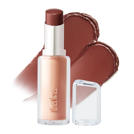 Laka 24HR Bonding Glow Lipstick, 3.7g/0.13oz., Long Lasting High-Shine Lipstick with Rich Color & Glassy Finish (#220 Cave)