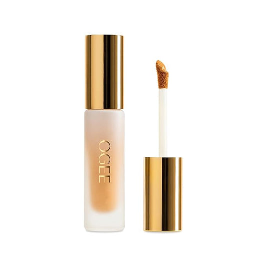 Ogee Complexion Perfecting Under Eye Concealer - Certified Organic Full Coverage Concealer - Buildable Coverage - JUNIPER 3.25W - Medium Light Tan (Olive Undertones)