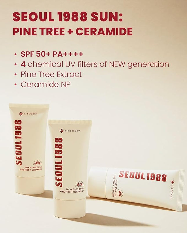 K-SECRET SEOUL 1988 Sun: Pine Tree + Ceramide 50mL / 1.7 FL OZ
