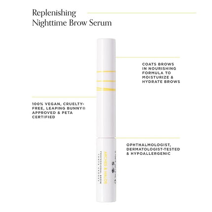 Arches and Halos Replenishing Nighttime Brow Serum - Hydrating Eyebrow Serum for Nourishing Moisture and Thickness - Gluten Free - 0.1 oz