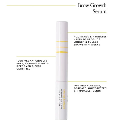 Arches & Halos Brow Growth Serum - Hydrating Eyebrow Conditioner Treatment - Hair Regrowth Activating Formula for Thin, Over Plucked Brows - Vegan, Cruelty Free, Dermatologist Approved - 0.106 oz