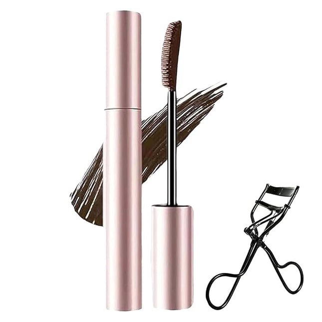 Tubing Mascara Black & Brown for Lash Makeup, Natural Defining Curling Eyelashes, Waterproof, Smudge-Proof, for Volumized Lashes