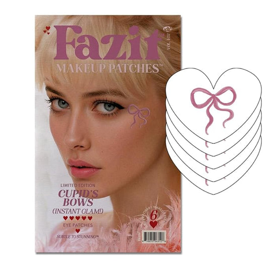 Fazit Makeup Patches - Face Makeup Patches - Beauty Face Makeup - Cupid's Bows - Waterproof Bow Speckles - Temporary Face Cupid's Bows For Women - 6 count
