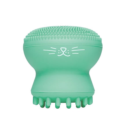 I Dew Care Cleansing Tool - Pawfect Face Scrubber | 3-in-1 Cute Silicone Pore Cleanser, Exfoliator, and Massager with Sponge