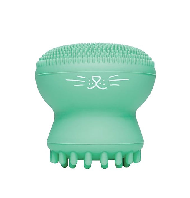 I Dew Care Cleansing Tool - Pawfect Face Scrubber | 3-in-1 Cute Silicone Pore Cleanser, Exfoliator, and Massager with Sponge