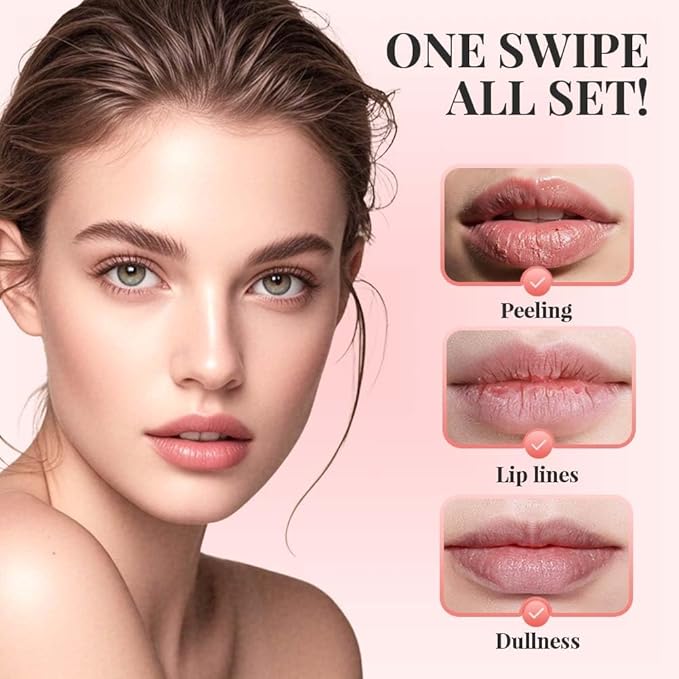 2 Pcs 4 Color Lip Gloss Peel Off, 2025 New Easy to Color Peel Off Lips Stain, Long Lasting Lip Tint, Nonstick Lip Gloss for Women (03Classic Red+04Light Pink)