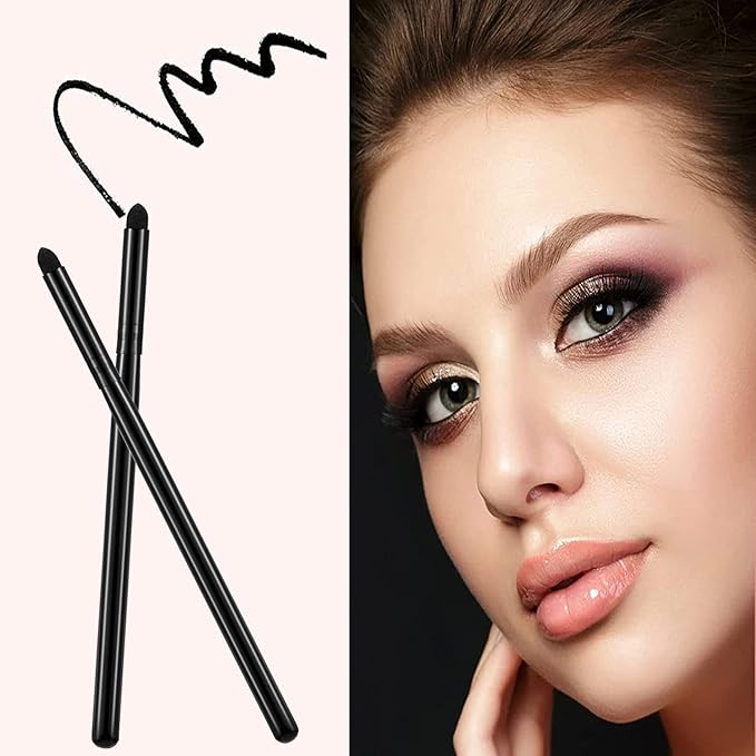 Eyeliner Smudge Brush Sponge,5 Pcs Soft Eyeshadow Applicators Blending Brush,Eye Pencil Eyeliner Brush Makeup Tools Y