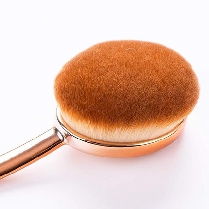 Yoseng Oval Foundation Brush Second Largest Toothbrush makeup brushes Fast Flawless Application Liquid Cream Powder Foundation(2pack)