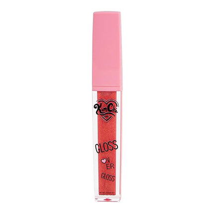 Kimchi Chic Beauty Gloss Over Gloss, Shimmery Micro-Sparkle Lip Gloss To Wear Alone Or Over Lipstick, Fragrance-Free Luscious Lip Balm, Red With Orange Undertone, 01 Ripe Mango, 0.35ml