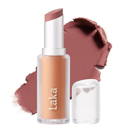 Laka Bulky Matte Lipstick, 4g/0.14oz., Long Wear, Non-Drying Lip Stain Stick with High Pigmentation, Voluminous Lips, K-Beauty (#403 Fig Sounds)
