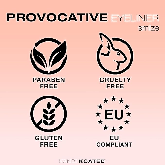 Kandi Koated Provocative [Smize] Liquid Eyeliner | Bold Colors Liquid Liner, Paraben-Free, Cruelty-Free, Long-lasting | Beauty & Makeup