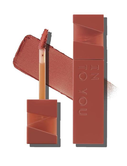 INTO YOU Matte Velvet Lip Stain Long Lasting Waterproof Lip Gloss Makeup Moisturizing Lipstick for Women (L-Cn01)