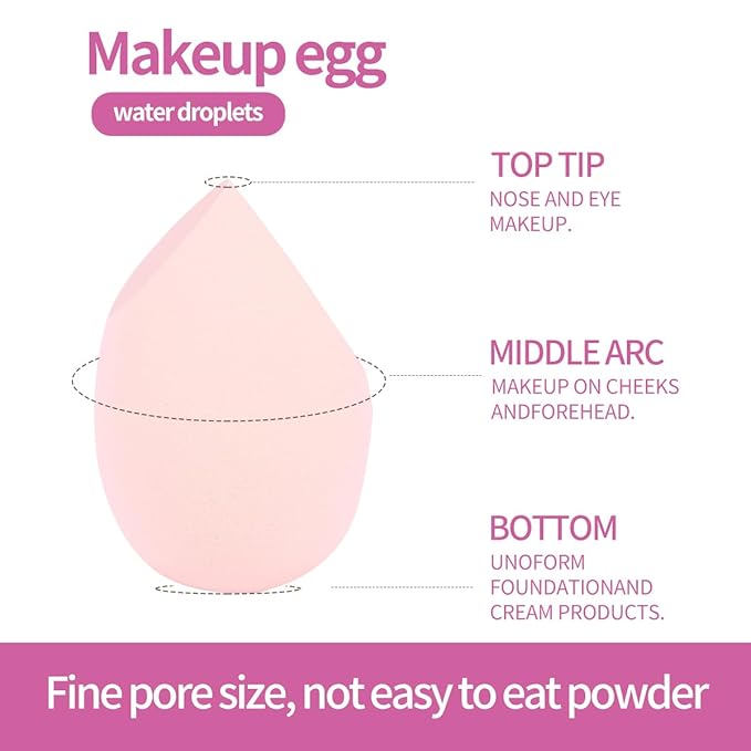 MAANGE 16PCS Makeup Brush Set Travel Makeup Brushes for Liquid Powder Contour Concealer Cream Cosmetics Blending Eyeshadow Eyeliner (Pink)