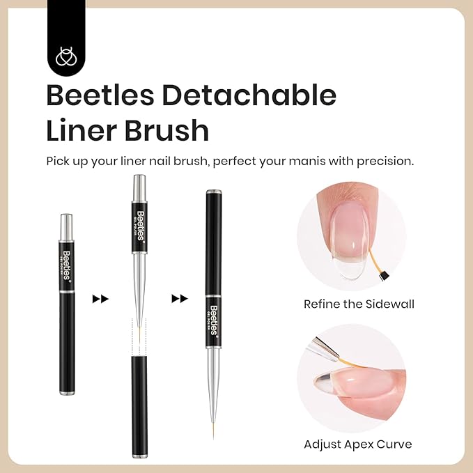 Beetles Builder Gel for Nail and Blooming Gel Set, 2 Pcs 15ml Nail Art Polish for Spreading Effect Marble Stone Builder Extension, Soak Off LED Lamp DIY Manicure Fall Nails Gifts for Women