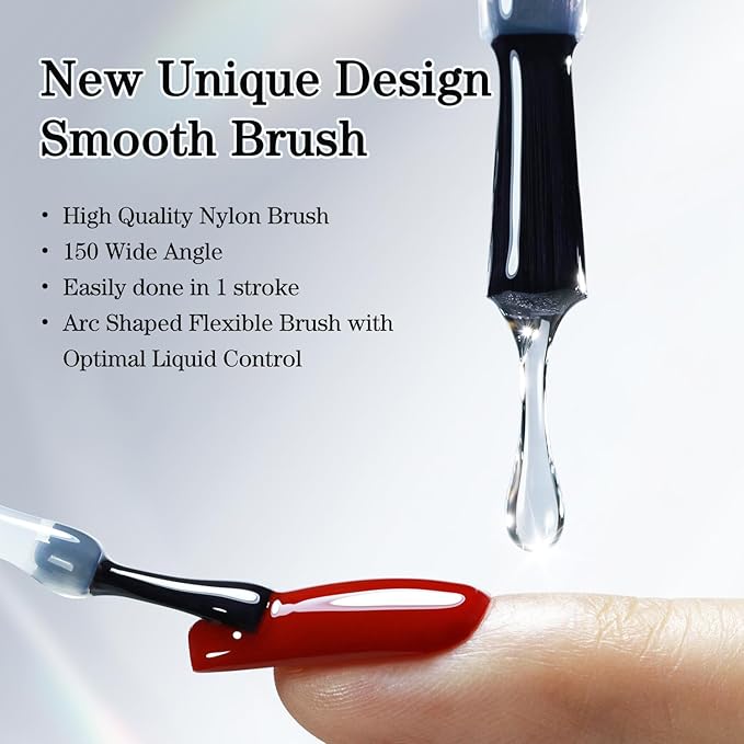 Double Rhythm 2 Pcs 15ML No Wipe Gel Top Coat and Base Coat Set Clear Glossy Gel Polish Kit Soak Off LED (Top Coat and Matte Coat)