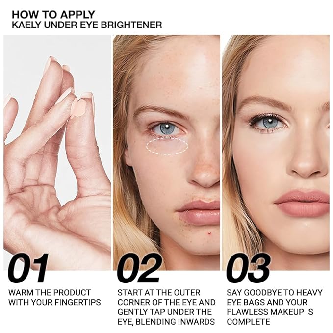 evpct under Eye Corrector Brightener Concealers for Older Women Dark Circles, under Eye Cream Pot Concealer Full Coverage Peach Color Corrector Makeup, Nourishing Waterproof, 04# Light