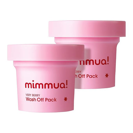 Very Berry Wash Off Pack | Korean Sauna Face Mask | Berry Complex + Fermented Ingredients for Skin Barrier | Instant Glow Up Effect | Whipped Cream Pack for Textured, Dry Skin 3.38 FL OZ