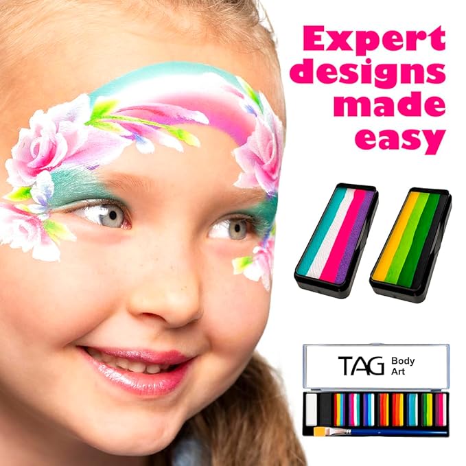 1 Stroke Palette 10 x 10g Face and Body Paint