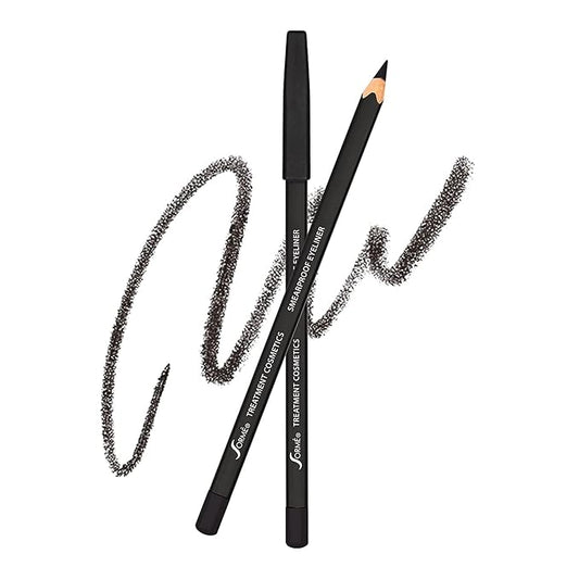 Sorme Treatment Cosmetics Smearproof Eyeliner 0.16oz | Long Lasting Black Waterproof Eyeliner Pencil | Smudge-Proof Waterline Eyeliner | Cruelty-Free and Gentle Pencil Eyeliner