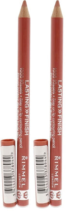 Rimmel Lasting Finish 1000 Kisses Lip Liner, Blushing Nude, 1 count (Pack of 2)