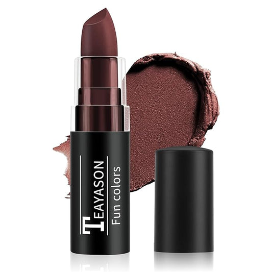 Brown Face Body Paint Stick, Matte Lipstick Eye Black Stick Face-Paint Make Up, Long Lasting Waterproof Brown Makeup for Halloween Deer Werewolf Face SFX Costume Cosplay Makeup