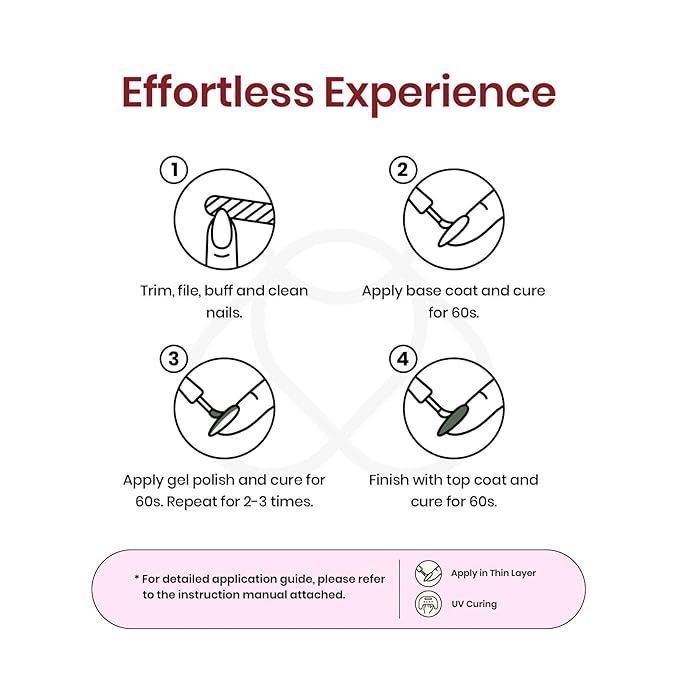 Beetles Gel Nail Polish, 6 Colors Peach Pink Purple Burgundy Red Glitter Gel Polish Ruby Sonatas Collection, Soak Off Uv Lamp Cured Nail Art Design Fall Nails for Women DIY Manicure