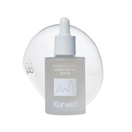 Kurved Skin Aging Curve Hybrid Peptide Serum, 1.01 fl oz (30 mL) | Anti-Aging Hydrating Niacinamide | Lightweight, Non-sticky, Buildable | K-Beauty face serum for fine lines, firming & elasticity