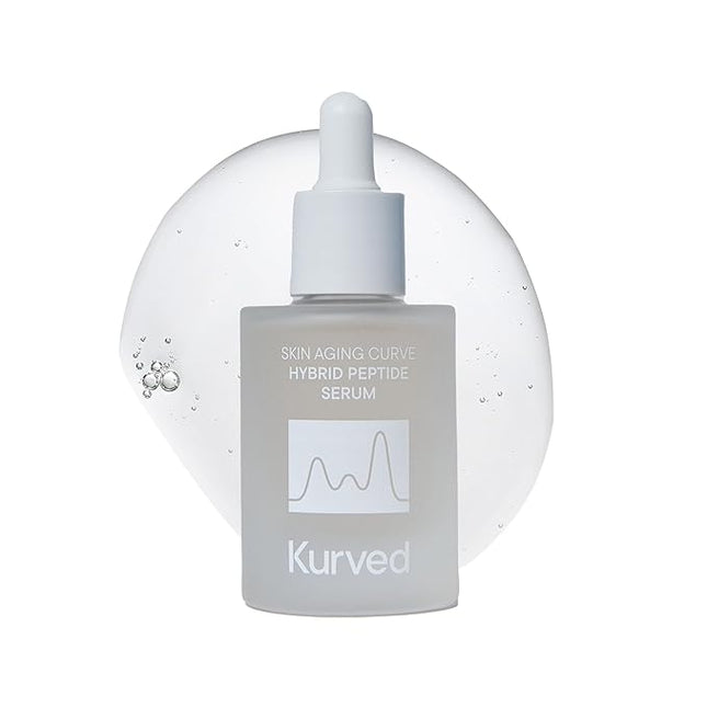 Kurved Skin Aging Curve Hybrid Peptide Serum, 1.01 fl oz (30 mL) | Anti-Aging Hydrating Niacinamide | Lightweight, Non-sticky, Buildable | K-Beauty face serum for fine lines, firming & elasticity