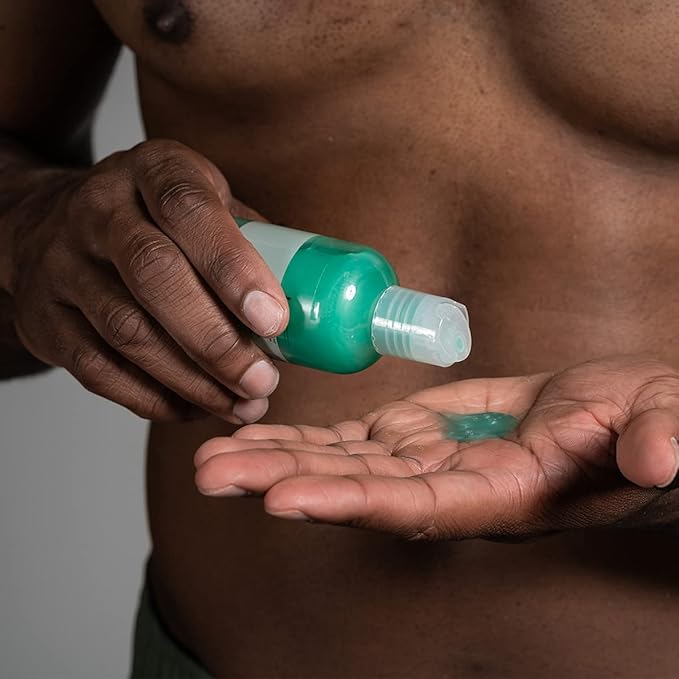 Anthony Mens Body Wash and Shampoo: Invigorating Rush 2-In-1 Liquid Gel Soap & Hair Shampoo, Pine Wood Scent, Hydrating with Eucalyptus, Canadian Balsam, Birch Leaf, Charcoal, Sea Kelp, 3.4 Fl. Oz