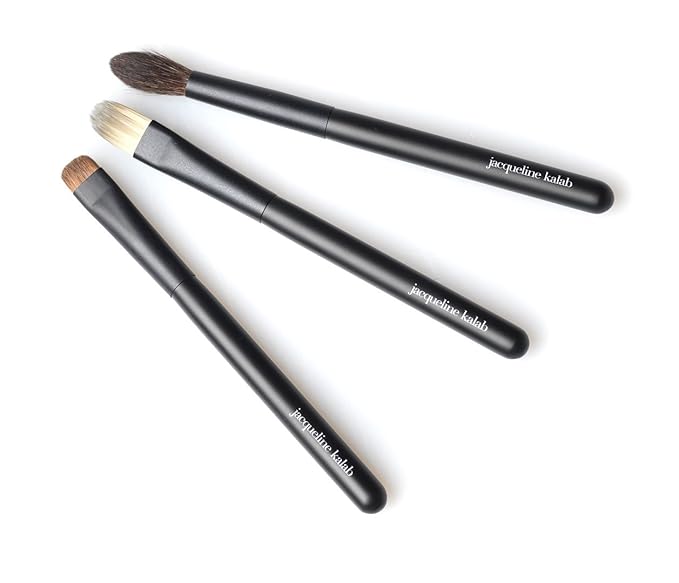 The Perfect Eye Brush Set, by Jacqueline Kalab - Self-Makeup Handle Length - 4.9in
