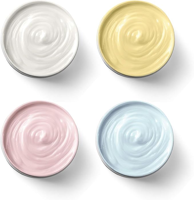 SATINIOR 24 Pieces Empty Clear Plastic Jars with Lids Round Storage Containers Wide Mouth for Beauty Product Cosmetic Cream Lotion Liquid Butter Craft and Food(Clear Lid,3 oz)