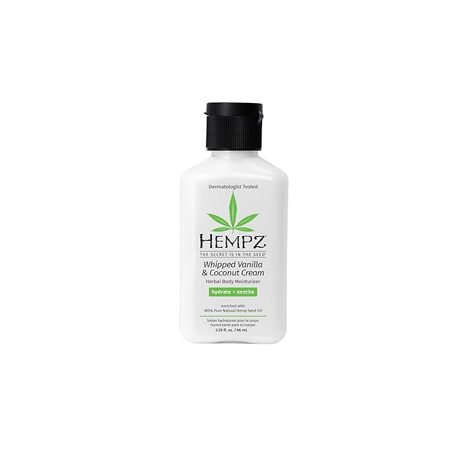 Hempz Mini Whipped Vanilla & Coconut Cream Body & Hand Lotion 2.25 oz.