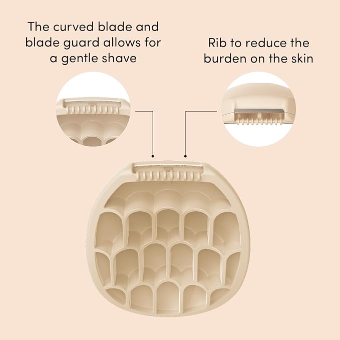 Kai Miness Under Arm Razor, Gentle Beauty Groomer for Hair Removal, Ideal for Sensitive Skin, Japanese Steel Removes Underarm Hair
