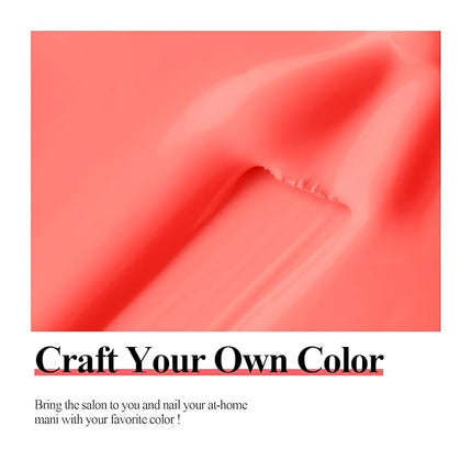 Imtiti Gel Nail Polish, 15ml Neon Pink LED Gel Polish, DIY at Home Salon Manicure Gift