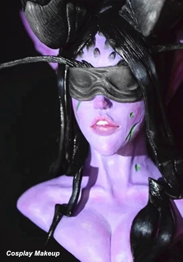 Mysense Light Purple Face Body Paint Stick, Purple Eye Black Stick Baseball Softball Football, High Pigment Body Painting Cream Blendable Stick for Halloween SFX Ursula Costume Cosplay Party Makeup