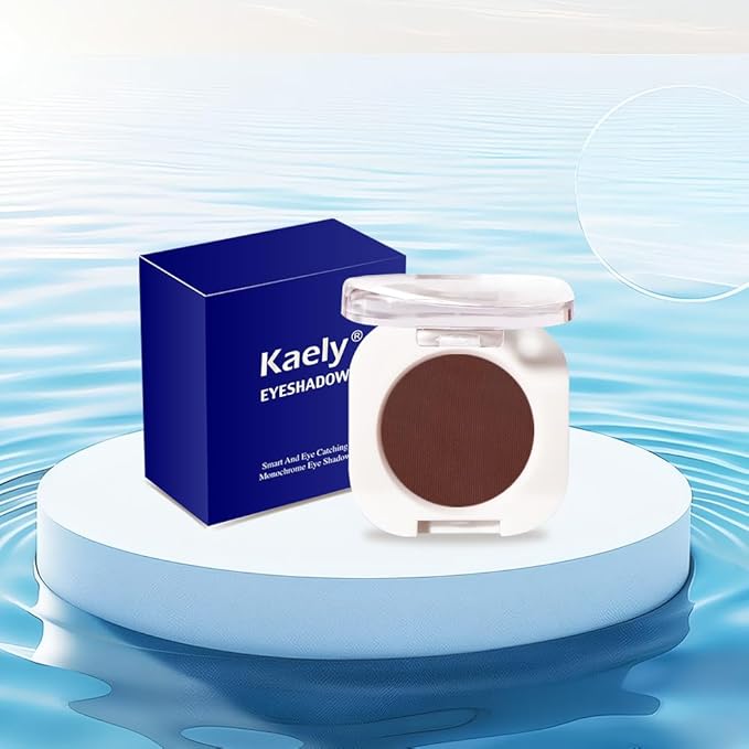 Single Matte Eye Shadow Palette Makeup, Coffee Matte Eyeshadow for Women, Monochrome Eye Shadow Makeup, Pigmented Waterproof Sombras Para Ojos, Vegan, Talc, Paraben & Cruelty Free, 27