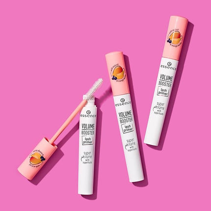 essence | Volume Booster Lash Primer Mascara | Infused with Mango Butter and Acai Oil for Nurtured Lashes | Conditioning Mascara Primer | White | Vegan | Paraben & Cruelty Free (Pack of 3)