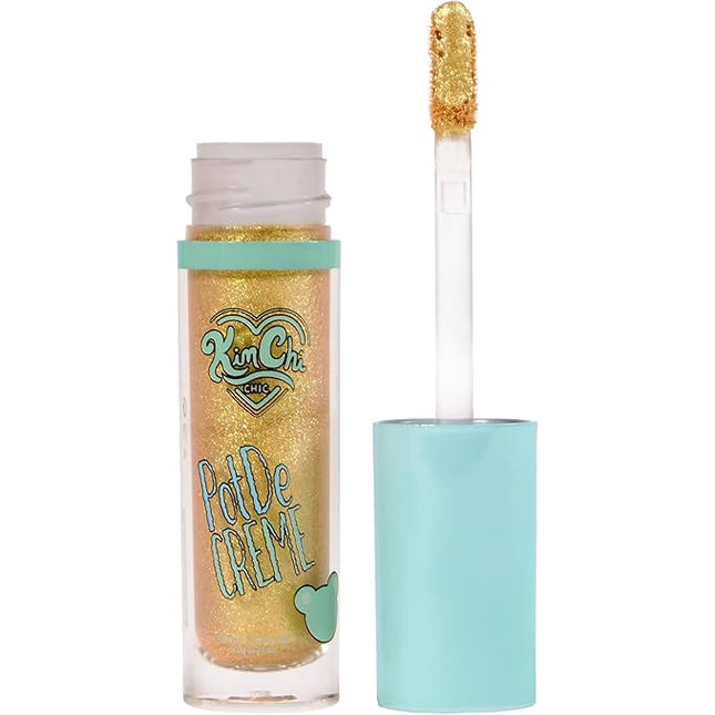 Kimchi Chic Beauty PotDe Crème Cream Eye Shadow, Shimmery, Easy Application, Smudge-Proof, Quick-Drying, Long-Lasting, Cruelty-Free and Vegan Eye Shadow, Golden Pearl, .21 oz