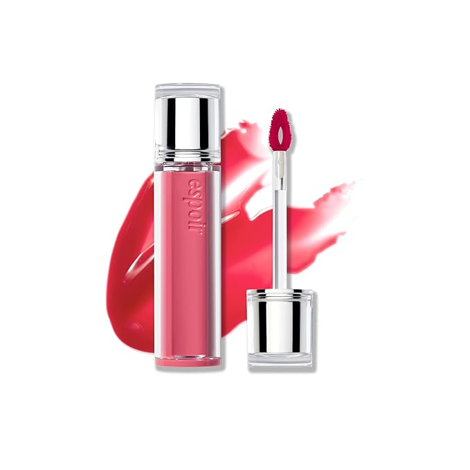 Espoir Couture Lip Tint Glaze #5 Rosa 0.14oz | Volumizing Lip Stain with Syrupy Shine | Long-Lasting & Vibrant Color for Radiant Lip Look | Moisturizing & Glossy Lip Tint | Korean Lip Makeup