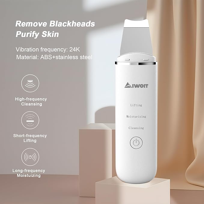 Face Scrubber Skin Spatula, Black Head Remover for Face and Nose, Pore Cleaner Blackhead Remover Tools, Deep Cleansing Facial Whitehead Removal Extractor, Skin Care Gifts for Women