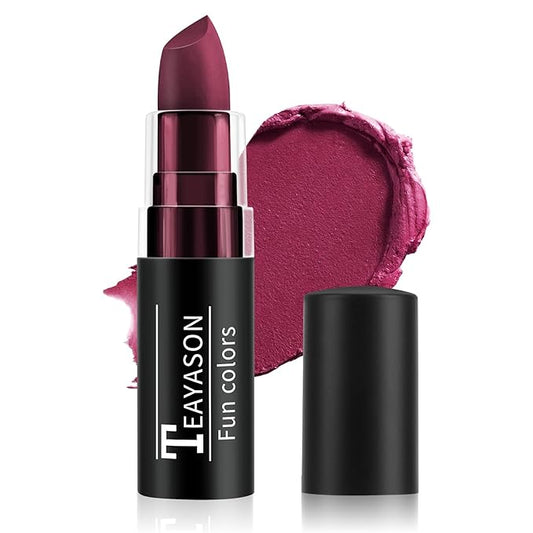 Cherry Red Face & Body Paint Stick, Matte Lipstick & Eye Black Stick, Long Lasting Waterproof Face Makeup for Halloween Zombie Clown Vampire Joker Devil Cosplay