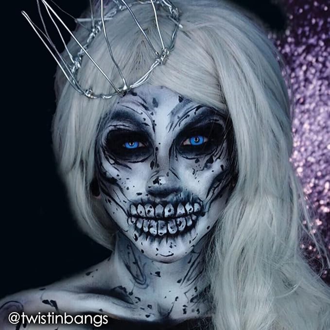 Mehron Makeup Fantasy FX Cream Makeup | Water Based | Halloween | Moonlight White Face & Body Paint For Adults 1 fl oz (30ml) (Moonlight White)