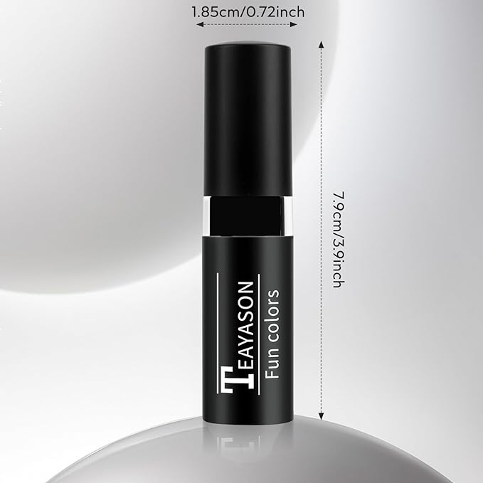 3PCS Eye Black Stick Face Body Paint Stick, Matte Black Lipstick, Long Lasting Waterproof Face Makeup for Halloween Zombie Clown Vampire Skeleton Skull Joker Cosplay Makeup Football Baseball Sport