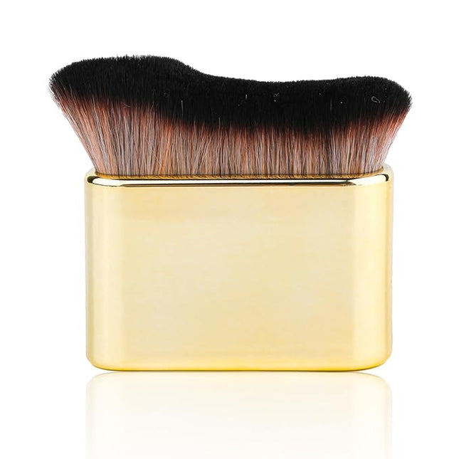 Self Tanning Brush, Self Tanner Applicator Blend Brush for Beauty Tan Bronzer, Foundation Makeup Spray Tan Blending Body Brushes for Face Leg(Gold)